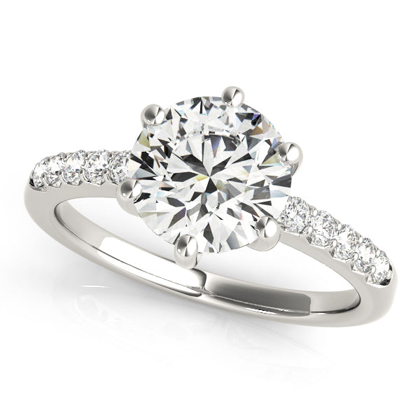 ENGAGEMENT RINGS SINGLE ROW PRONG SET - Image 2