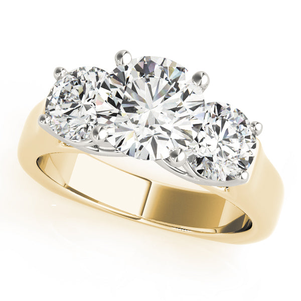 ENGAGEMENT RINGS 3 STONE ROUND - Image 7