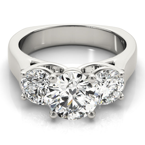 ENGAGEMENT RINGS 3 STONE ROUND - Image 8