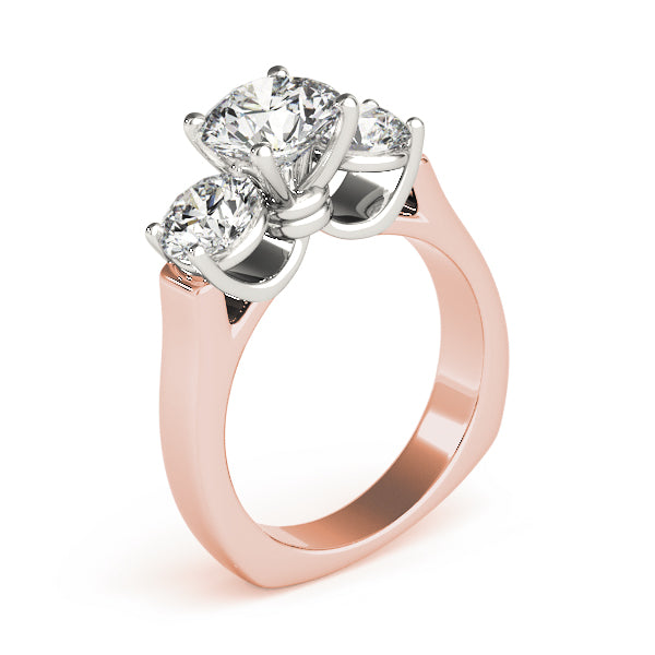 ENGAGEMENT RINGS 3 STONE ROUND - Image 10