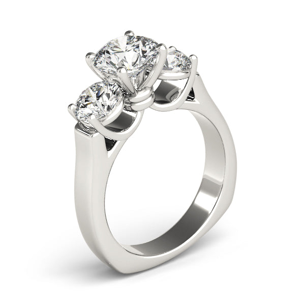 ENGAGEMENT RINGS 3 STONE ROUND - Image 4