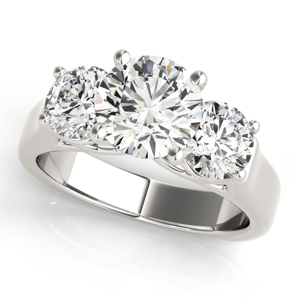 ENGAGEMENT RINGS 3 STONE ROUND - Image 2