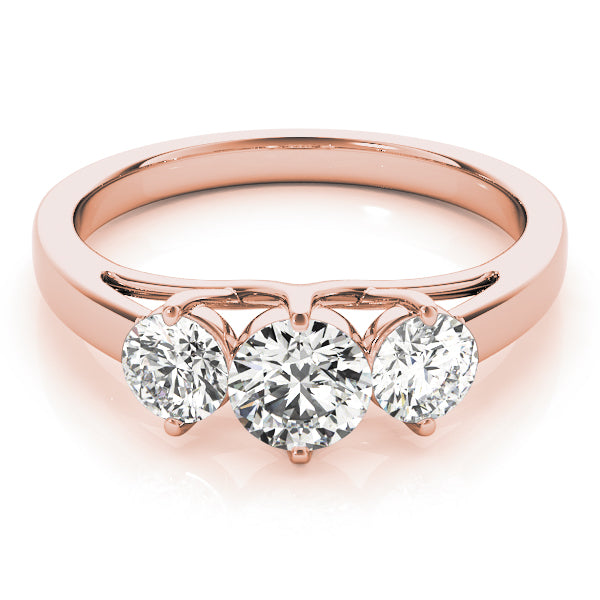 ENGAGEMENT RINGS 3 STONE ROUND - Image 4