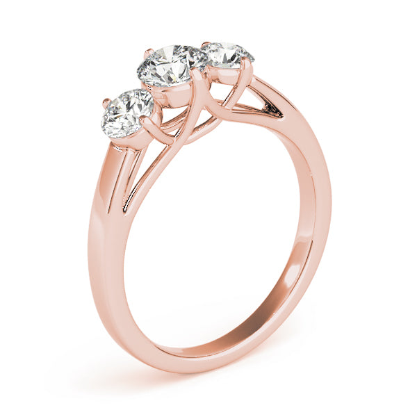 ENGAGEMENT RINGS 3 STONE ROUND - Image 5
