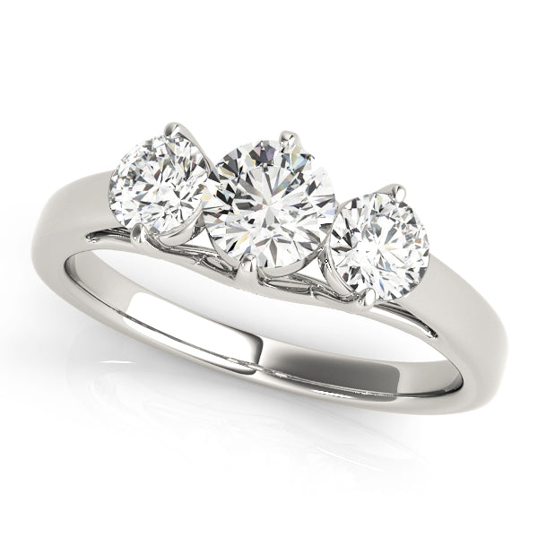 ENGAGEMENT RINGS 3 STONE ROUND - Image 2