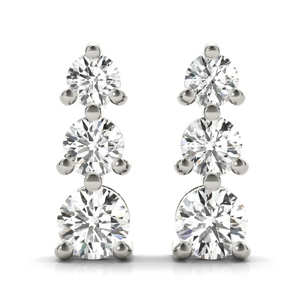 EARRINGS 3 STONE - Image 2