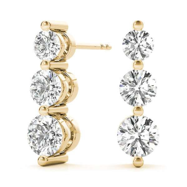 EARRINGS 3 STONE - Image 3
