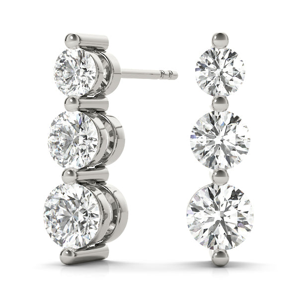 EARRINGS 3 STONE - Image 2