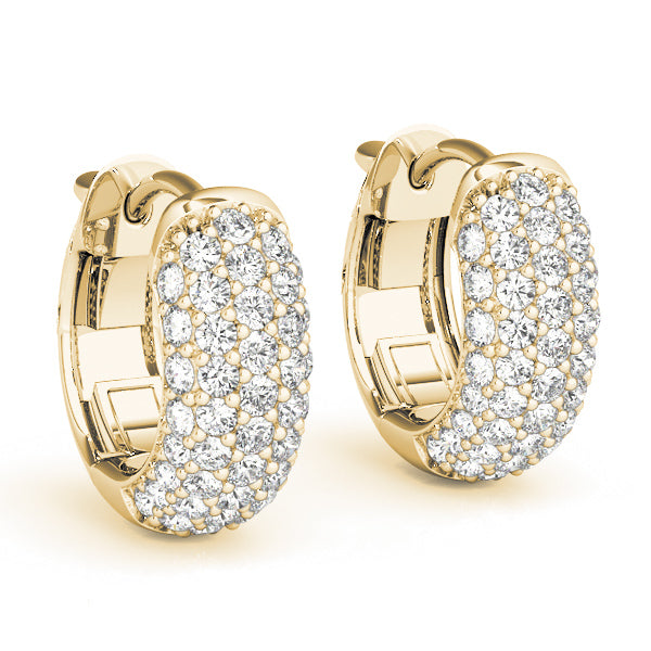.5 INCH 5 ROW PAVE EARRINGS - Image 3
