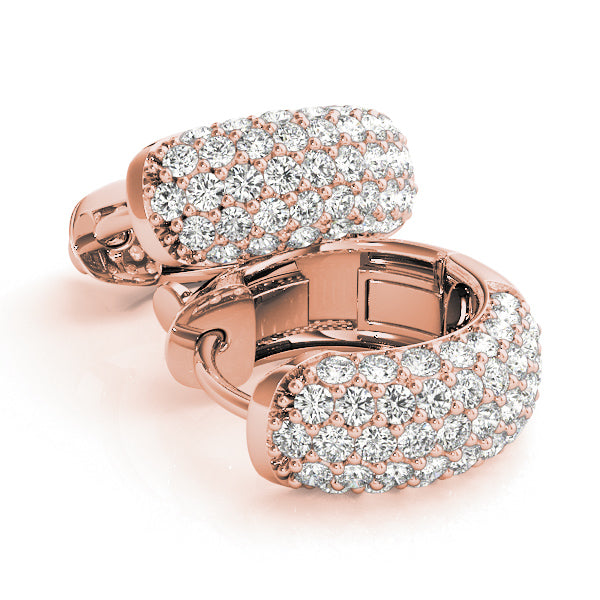 .5 INCH 5 ROW PAVE EARRINGS - Image 6