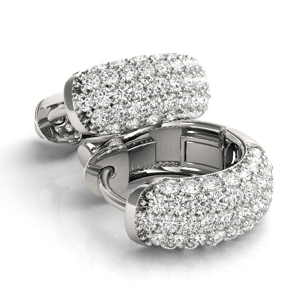 .5 INCH 5 ROW PAVE EARRINGS - Image 7