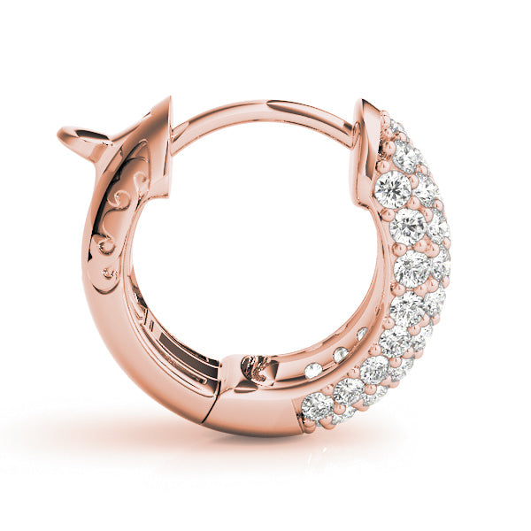 .5 INCH 5 ROW PAVE EARRINGS - Image 9