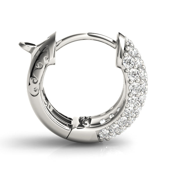 .5 INCH 5 ROW PAVE EARRINGS - Image 10