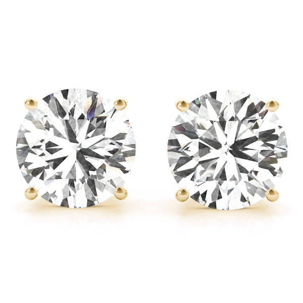 (1.2 CTTW) .60 CT 4 PRONG WIRE EARRINGS - Image 3