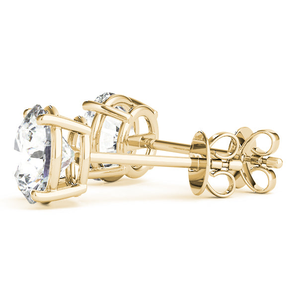 (1.5 CTTW) .75 CT 4 PRONG WIRE EARRINGS - Image 4