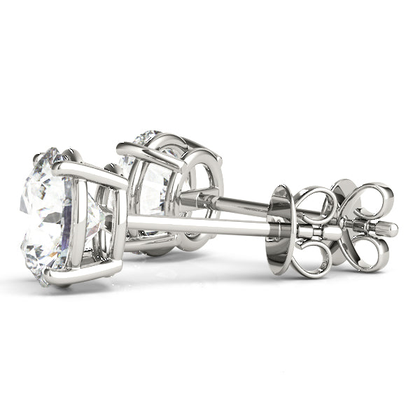 (1.2 CTTW) .60 CT 4 PRONG WIRE EARRINGS - Image 5