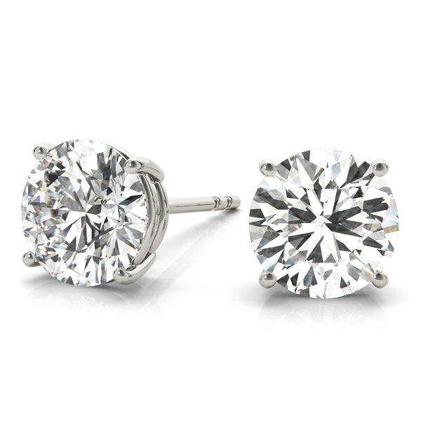 (1.5 CTTW) .75 CT 4 PRONG WIRE EARRINGS - Image 7