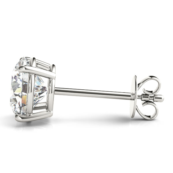 (1.5 CTTW) .75 CT 4 PRONG WIRE EARRINGS - Image 9