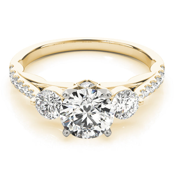 ENGAGEMENT RINGS 3 STONE ROUND - Image 5