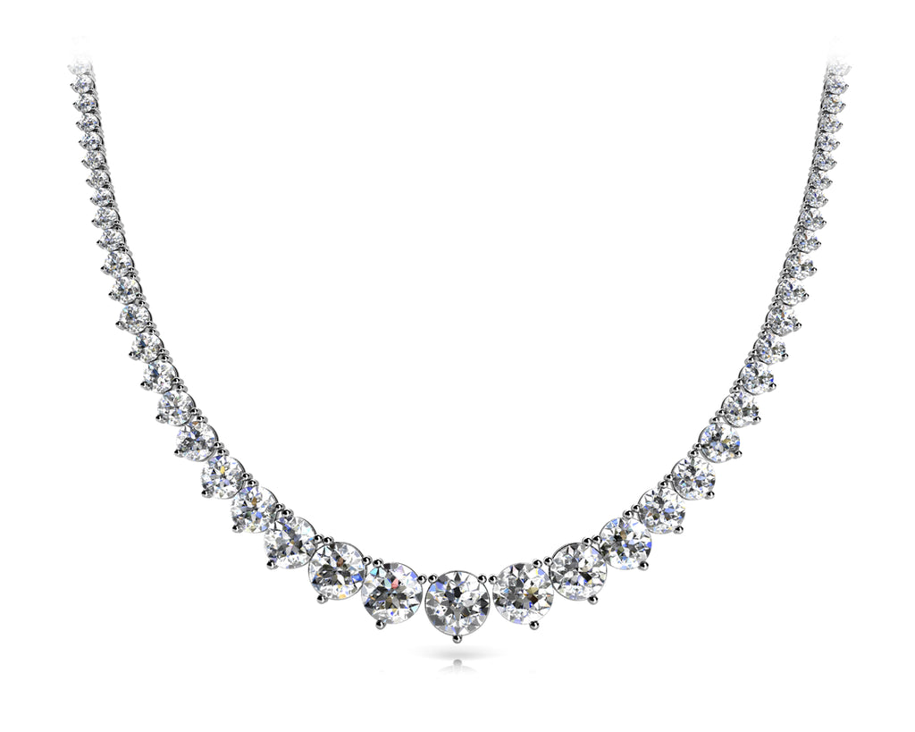 3 Prong Graduated necklace - Image 2