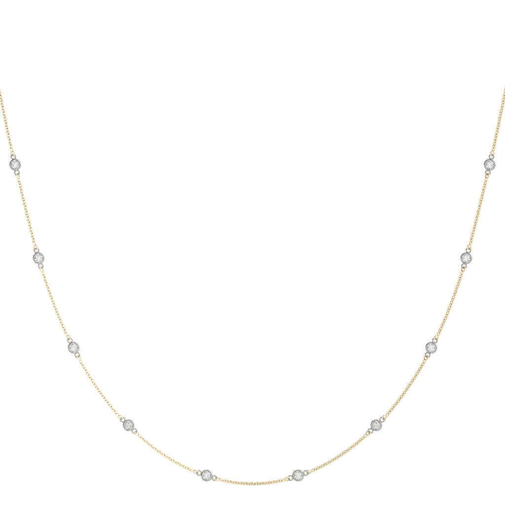 .030 (1.1mm) DIA STATION NECKLACE - Image 7
