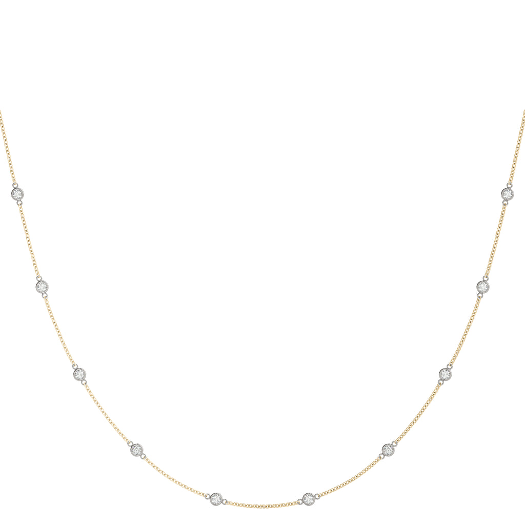 .040 (1.4mm) DIA STATION NECKLACE - Image 4