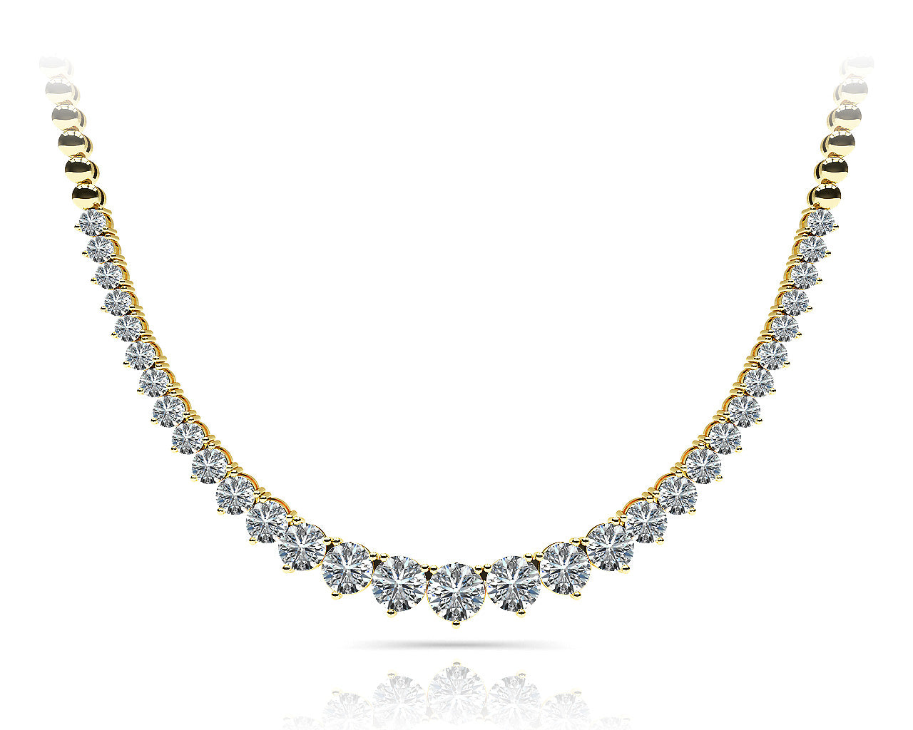 3 Prong Graduated necklace - Image 3