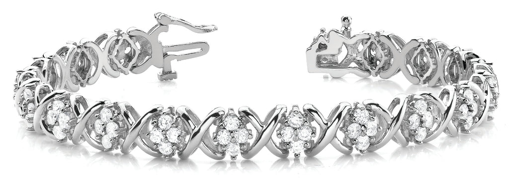 IN LINE XO" 4 STONE BRACELET                                                                       " - Image 2
