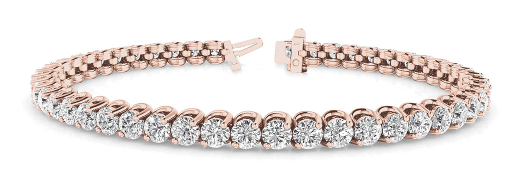 2 PRONG INLINE WIRE TENNIS BRACELET - Image 3