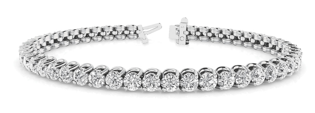2 PRONG INLINE WIRE TENNIS BRACELET - Image 2