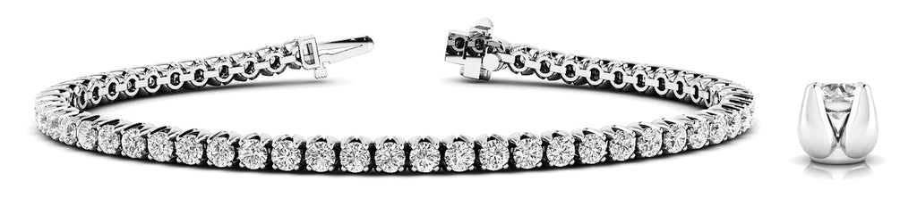 4 PRONG INLINE BRACELET - Image 2