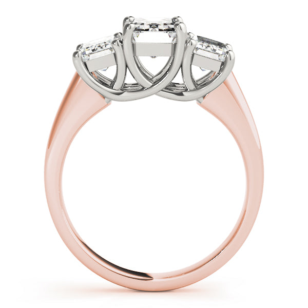 ENGAGEMENT RINGS 3 STONE EMERALD - Image 9
