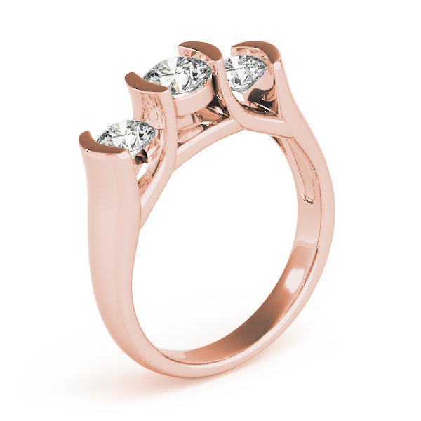 ENGAGEMENT RINGS 3 STONE ROUND - Image 8