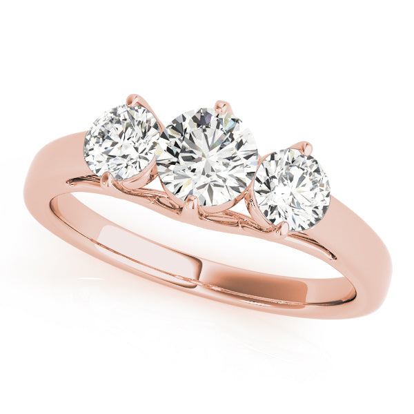 ENGAGEMENT RINGS 3 STONE ROUND - Image 10