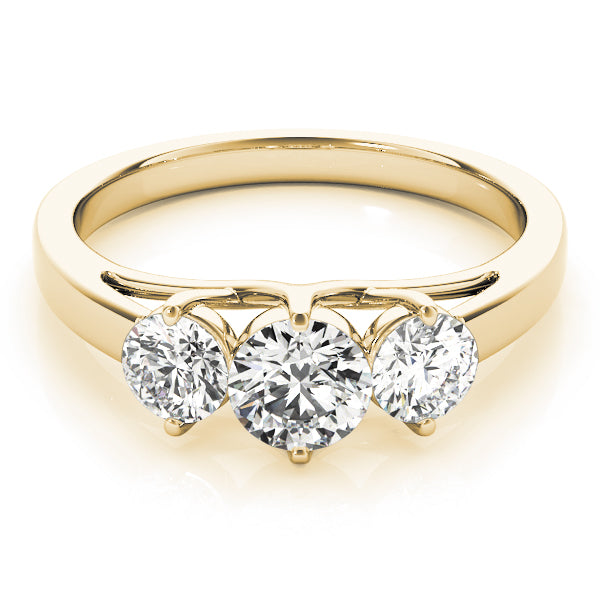 ENGAGEMENT RINGS 3 STONE ROUND - Image 6