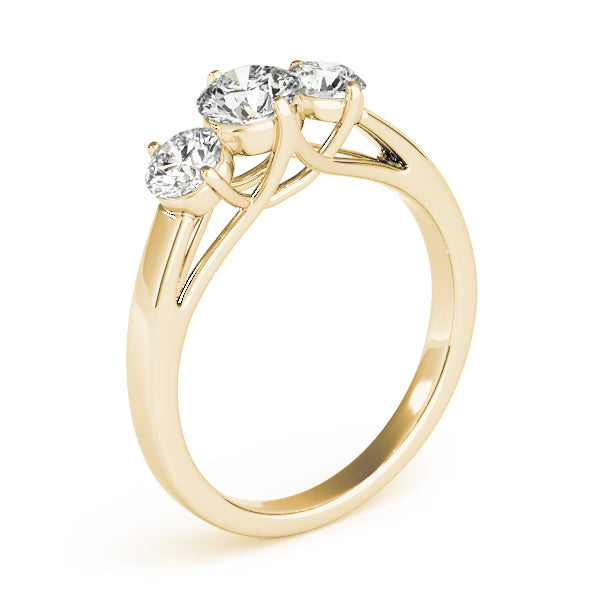 ENGAGEMENT RINGS 3 STONE ROUND - Image 9